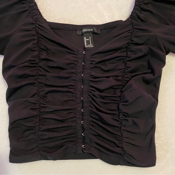 black milkmaid top - Picture 2 of 2